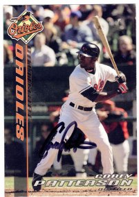 Baltimore Orioles – Corey Patterson 2007 Autograph photo